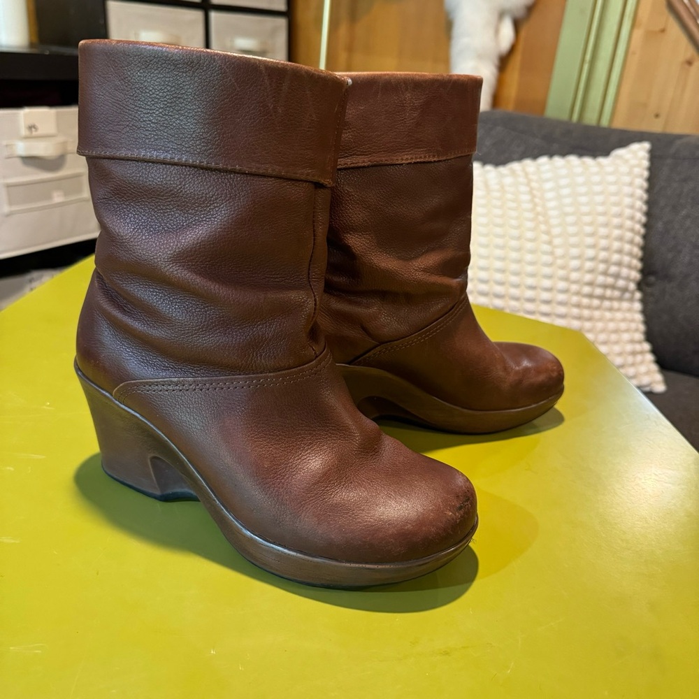 Brown Leather Women's Boots
